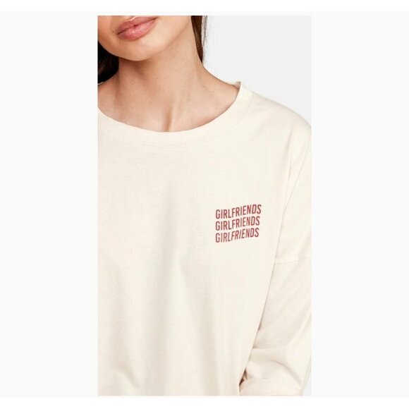 NWT MATE the Label Girlfriends Devi Dolman 3/4 Sleeve Crew Top - M - Picture 5 of 5